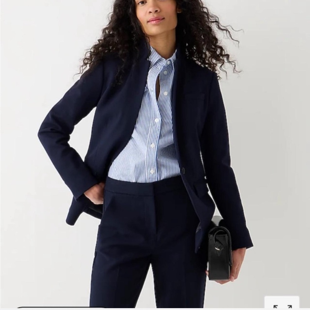 J. Crew Navy Regents Wool Women's Blazer & Suit Jacket